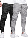 Mens Lightweight Joggers with Elastic Waist and Drawstring - Tapered