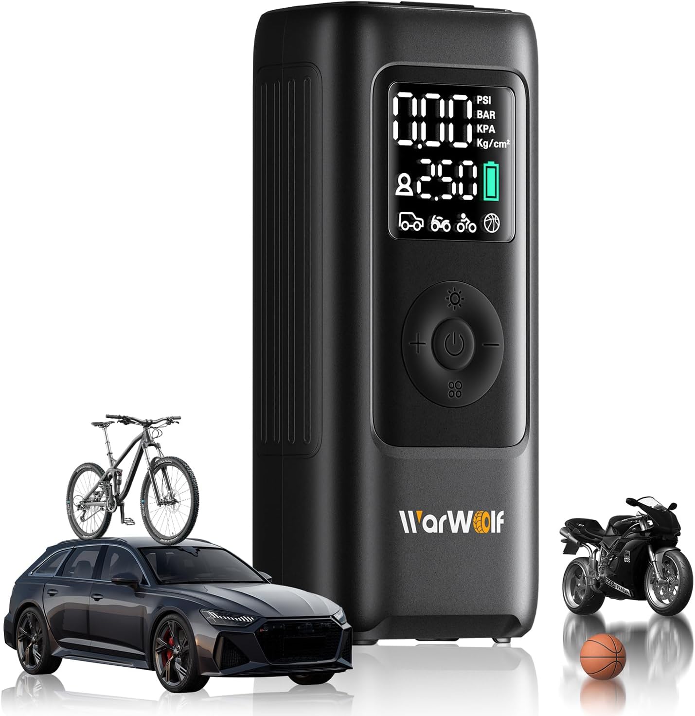 WARWOLF 160PSI Tire Inflator Portable Air Compressor for All