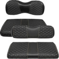 Golf Cart Seat Covers Front and Rear Waterproof Leather - Durable 4PC