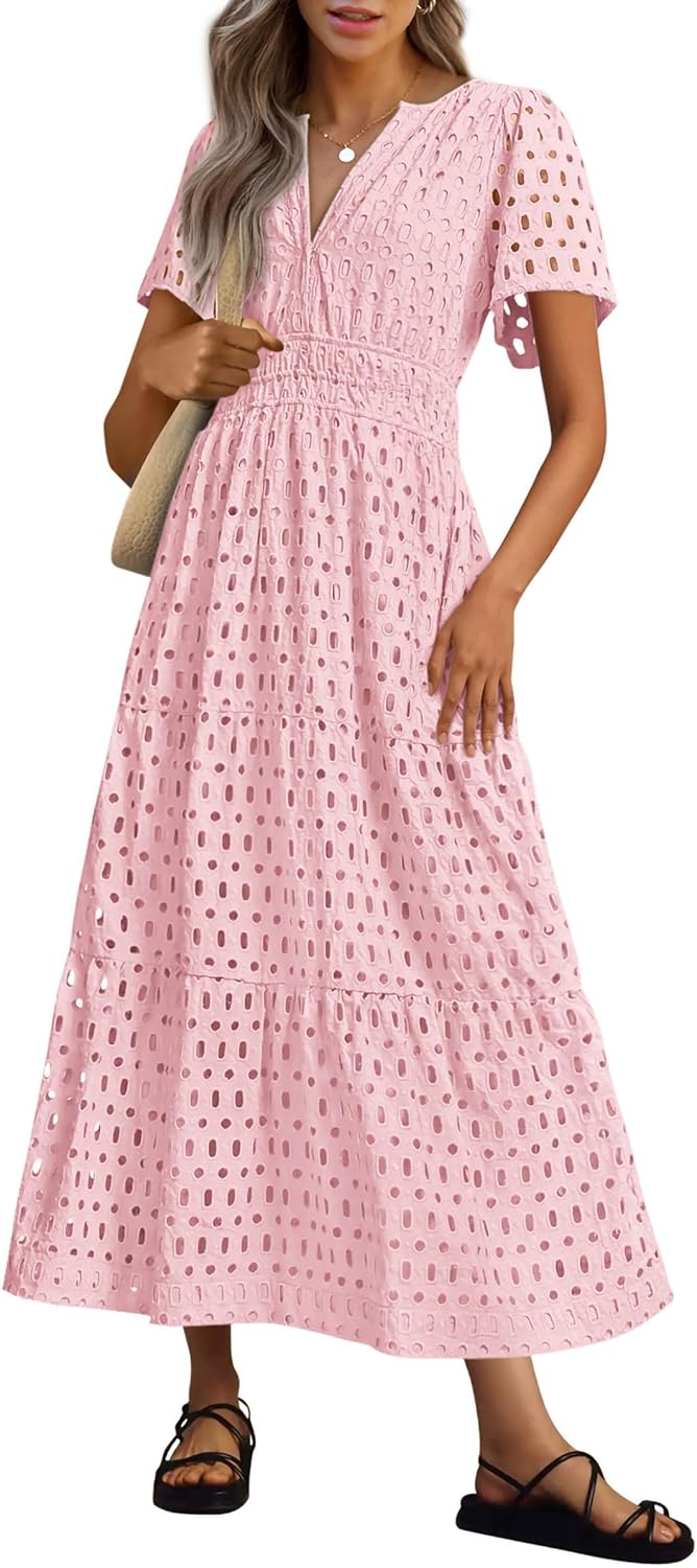 PRETTYGARDEN Womens Summer Maxi Dress for Beach Vacations