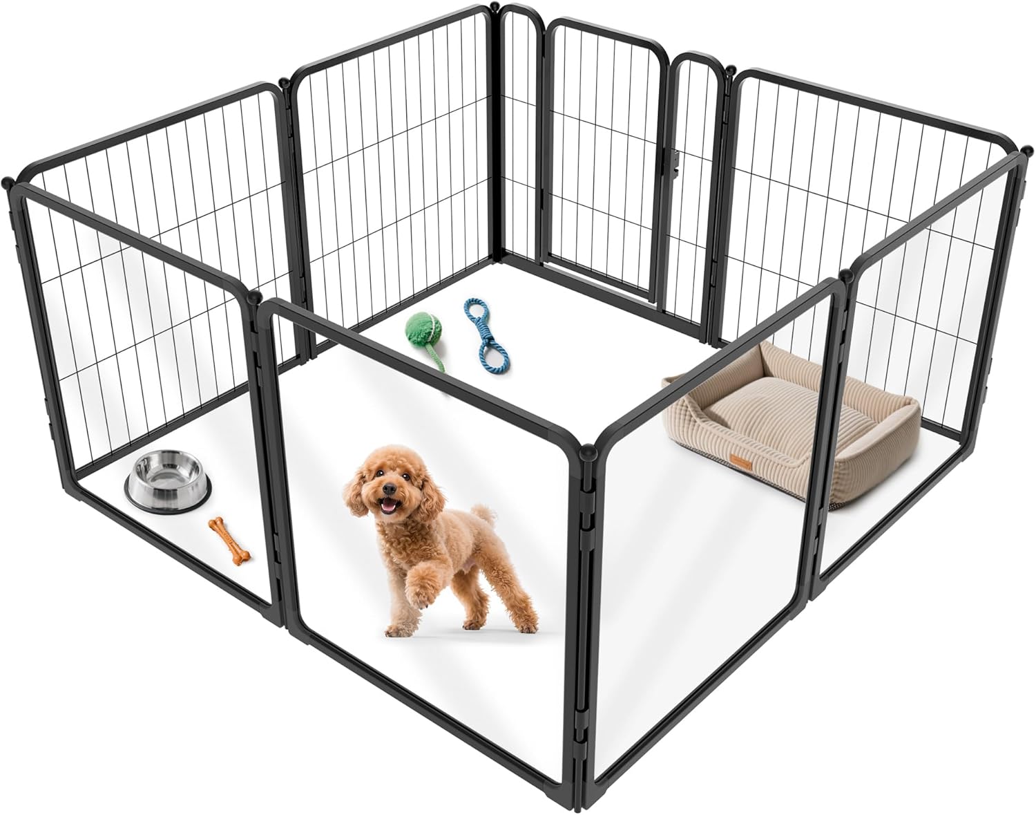 FXW Indoor Dog Playpen - Safe, Expandable, and Sturdy Design