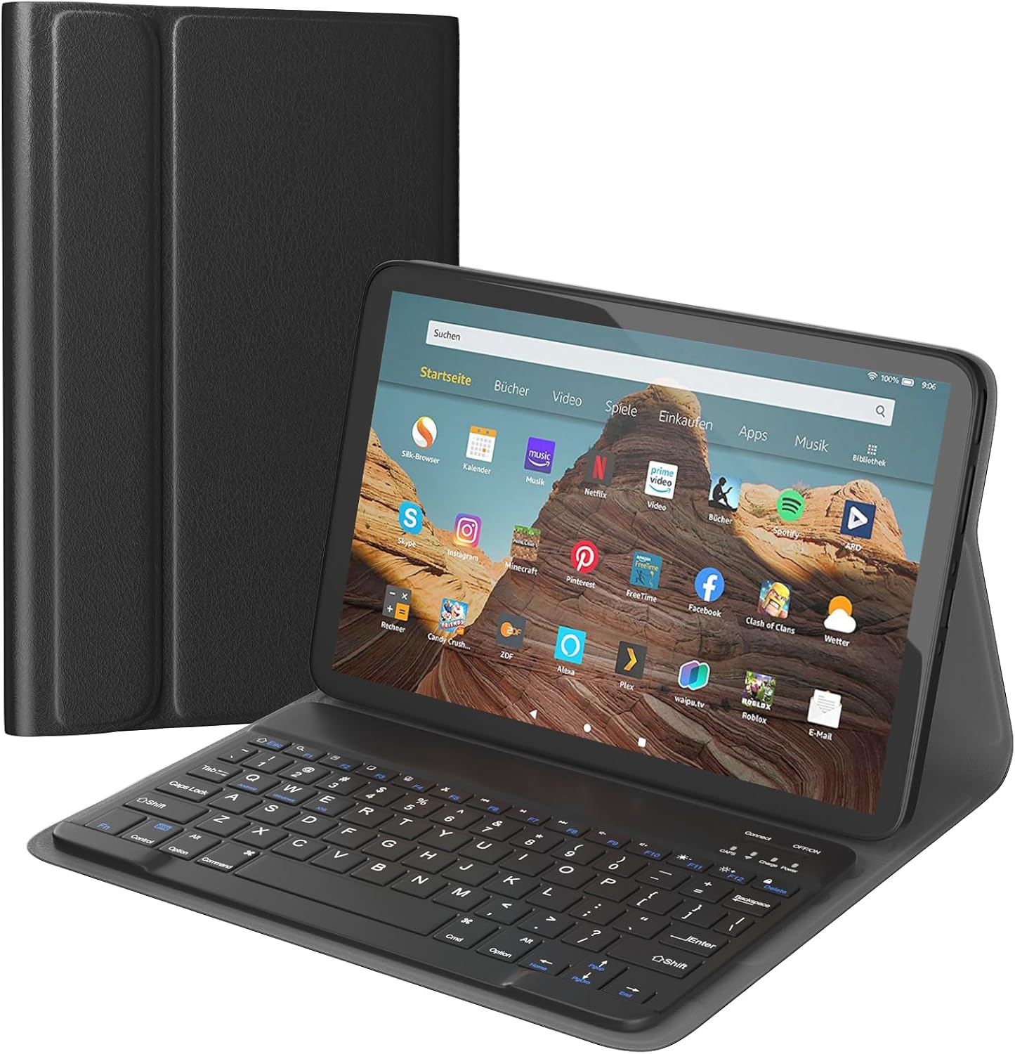 AGPTEK Keyboard Case for Fire Max 11 with Bluetooth Keyboard