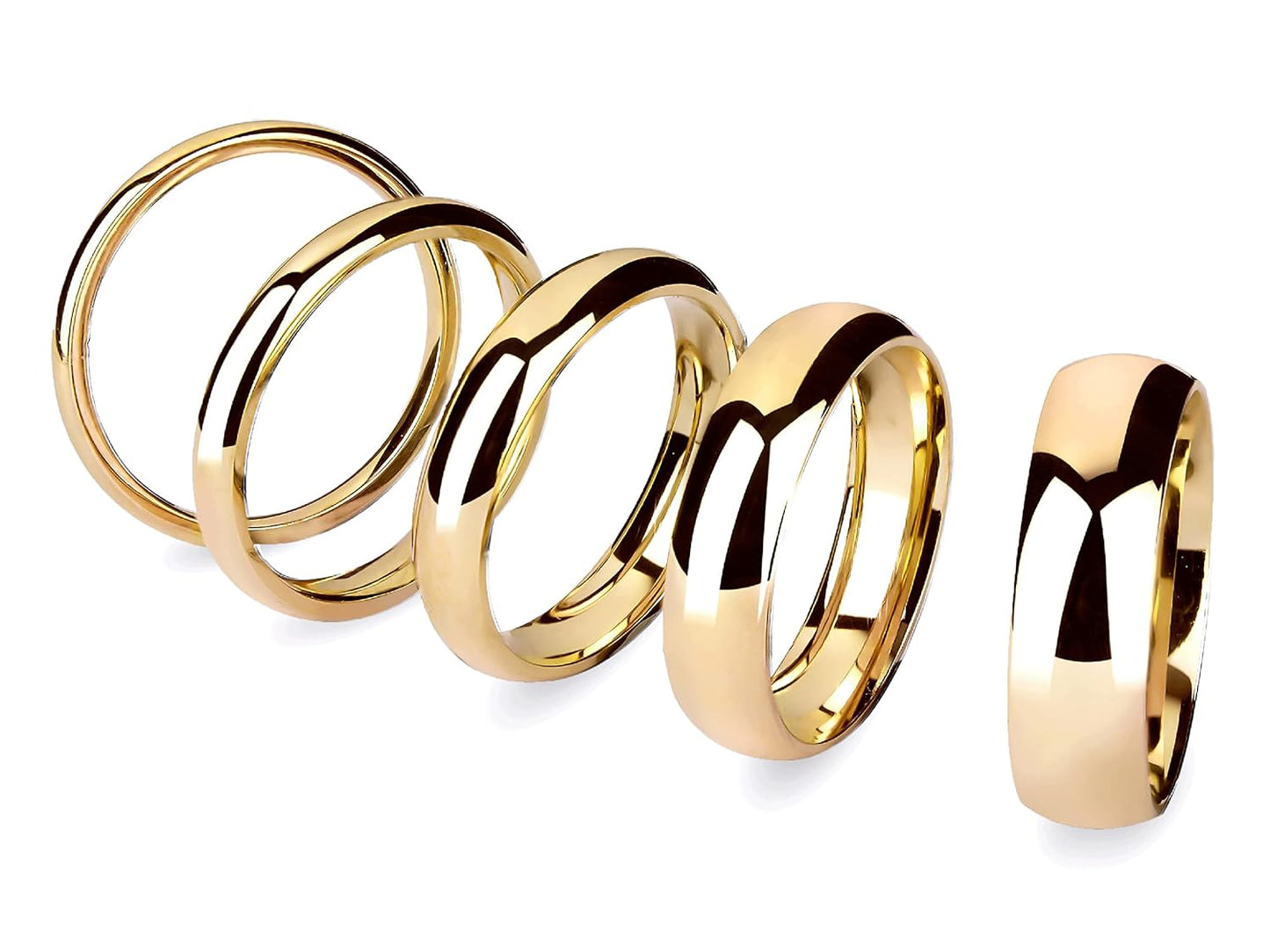 14k Solid Yellow Gold Classic Dome Comfort Fit Wedding Band Review