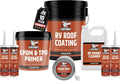 Liquid Rubber RV Roof Coating Solar Reflective Sealant - Full Kit