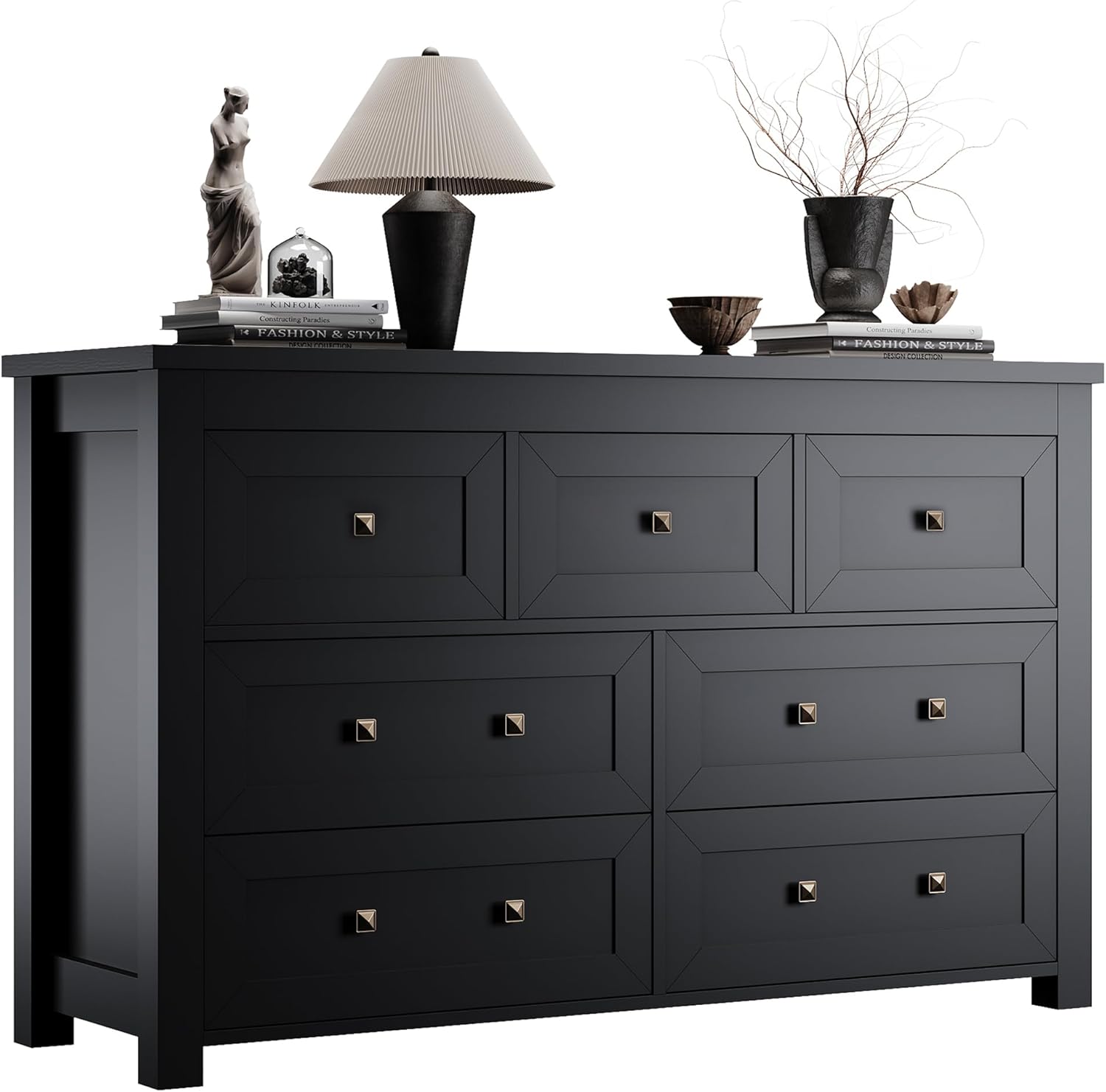Dresser for Bedroom with 7 Drawers, Modern Storage Solution