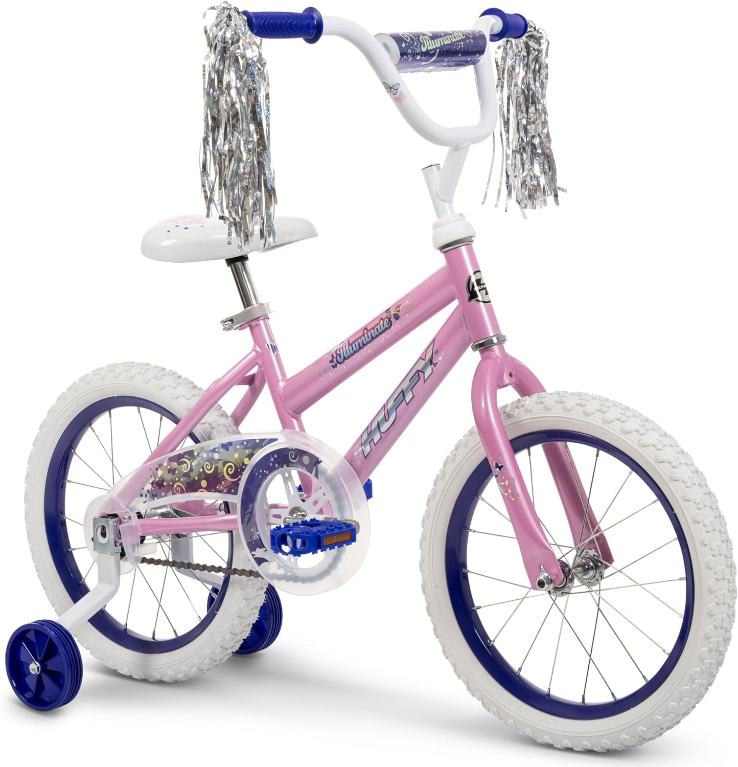 Huffy Illuminate Bike for Girls with Removable Training Wheels