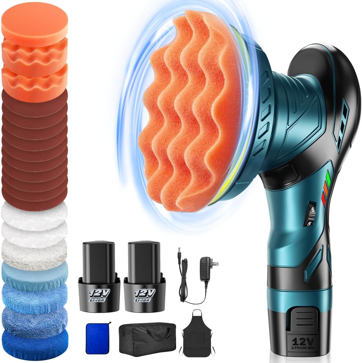 Cordless Car Buffer Polisher Kit for Efficient Car Detailing