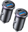 LISEN 54W Car Phone Charger USB C - Dual Fast Charging Compact Adapter