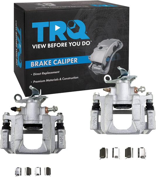 TRQ Rear Brake Caliper Set for 2009-2013 Dodge Journey Vehicles