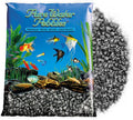 Jet Black Aquarium Gravel - 25 lbs Non-Toxic Substrate for Aquariums