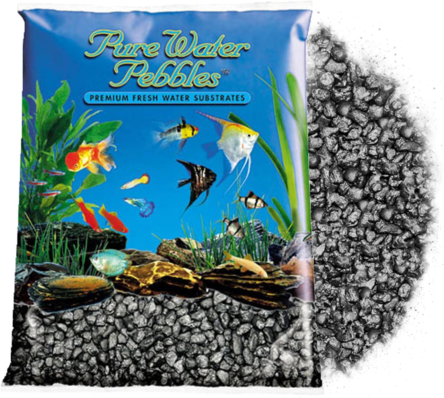 Jet Black Aquarium Gravel - Non-Toxic Substrate for Aquariums