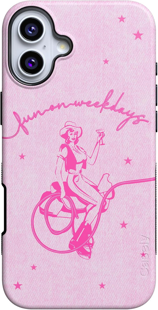 Casely iPhone 16 Case | Denim Cowgirl | Bold Protection