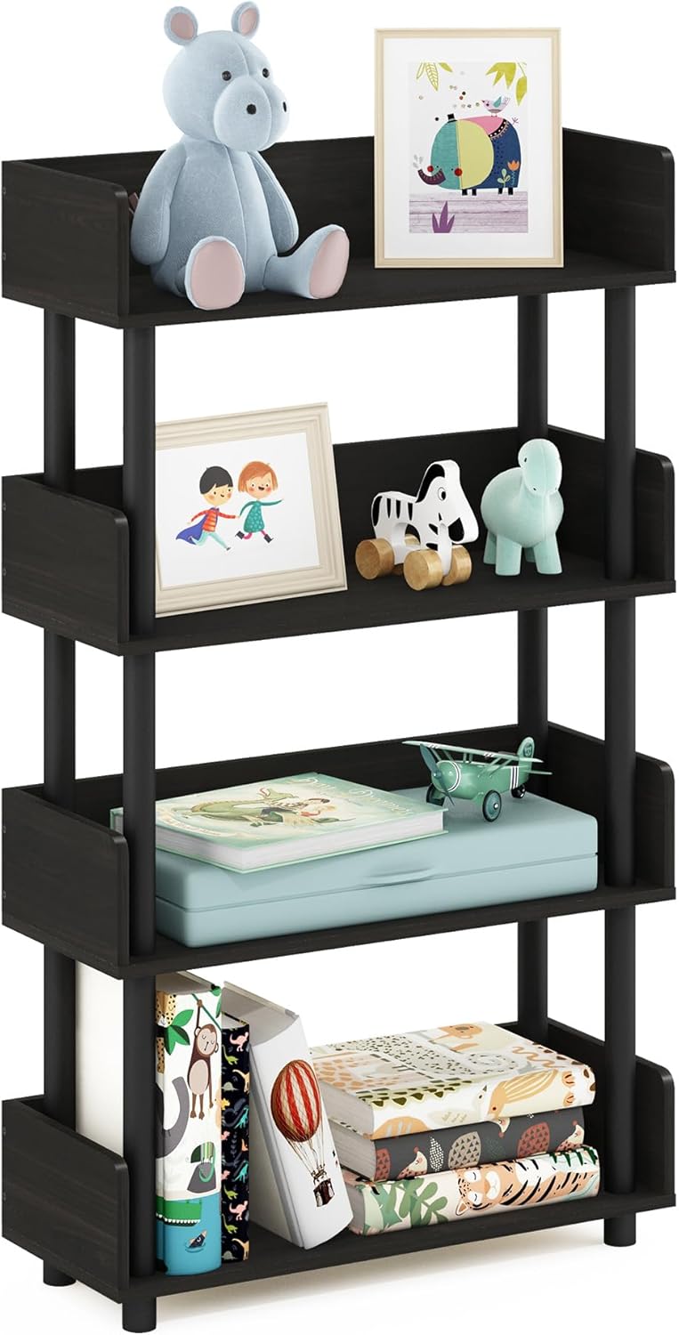 Furinno TURN-N-TUBE 4-Tier Display Shelf for Home Organization
