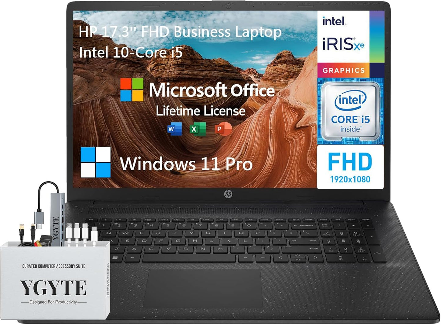 HP 17.3 Inch FHD Laptop with Intel Core i5 and 64GB RAM