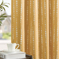 jinchan 95% Blackout Boho Curtains 84 in Mustard Moon Phases - Darken