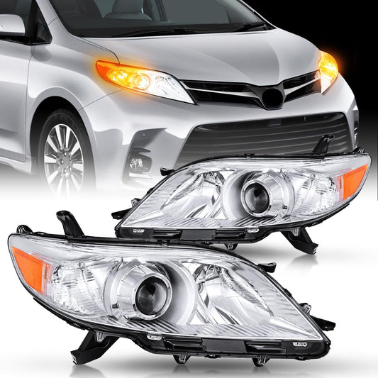 Nilight Headlight Assembly for 2011-2020 Toyota Sienna Vehicles