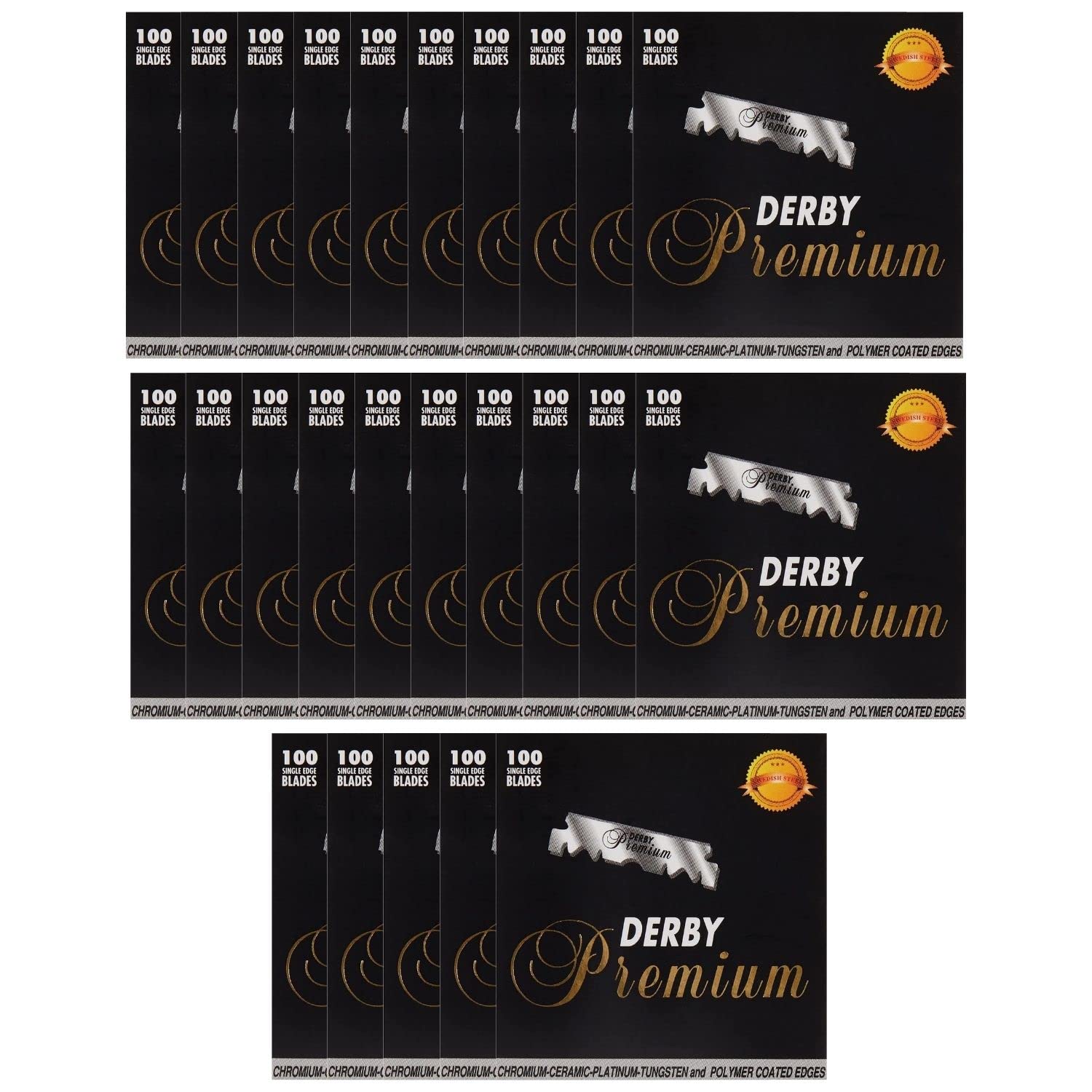 Derby Premium Single Edge Razor Blades for Smooth Shaving