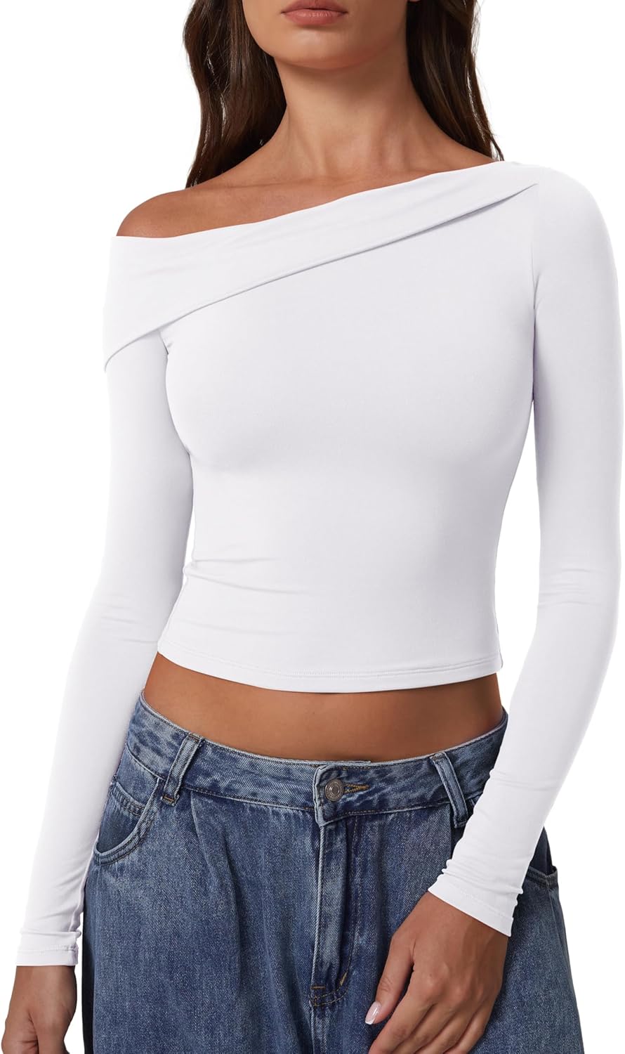 Trendy Double Lined Off Shoulder Tops for Women This Fall
