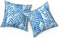 Outdoor Pillows for Patio Furniture 18x18 in - Durable Blue Bricks