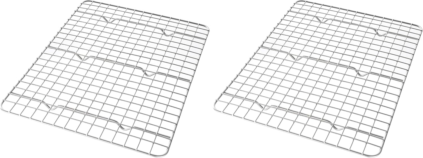 USA Pan Quarter Sheet Nonstick Baking Rack Set for Perfect Baking