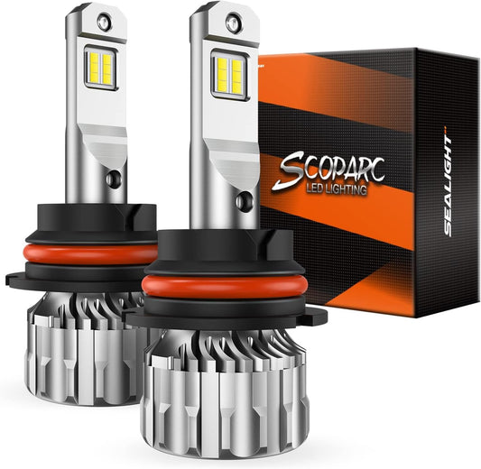 SEALIGHT 9004 Bulbs 36000LM Brighter 6500K Xeon White S6