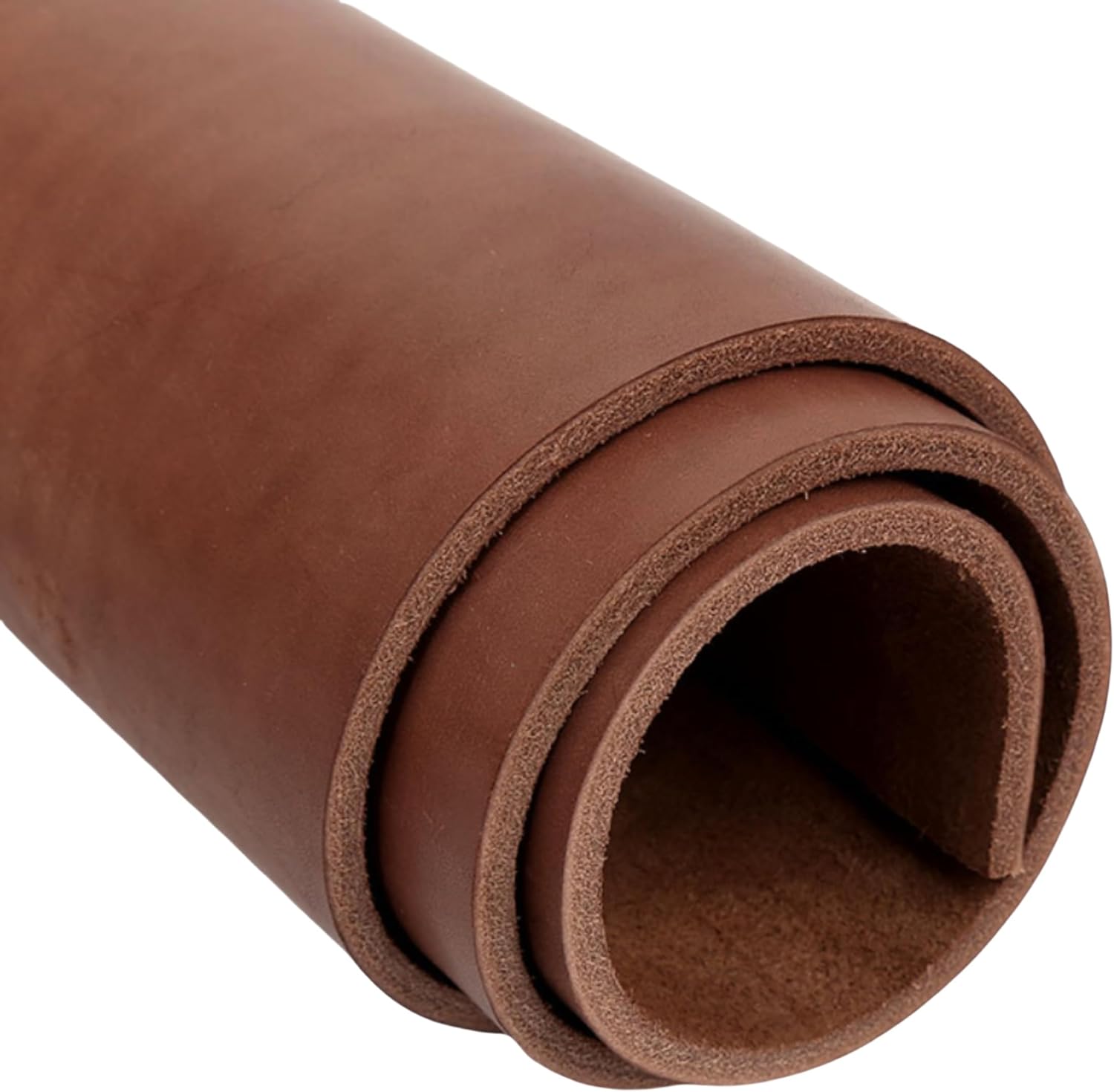Full Grain Leather Sheet for Crafting, 12 x 24 in, Brown