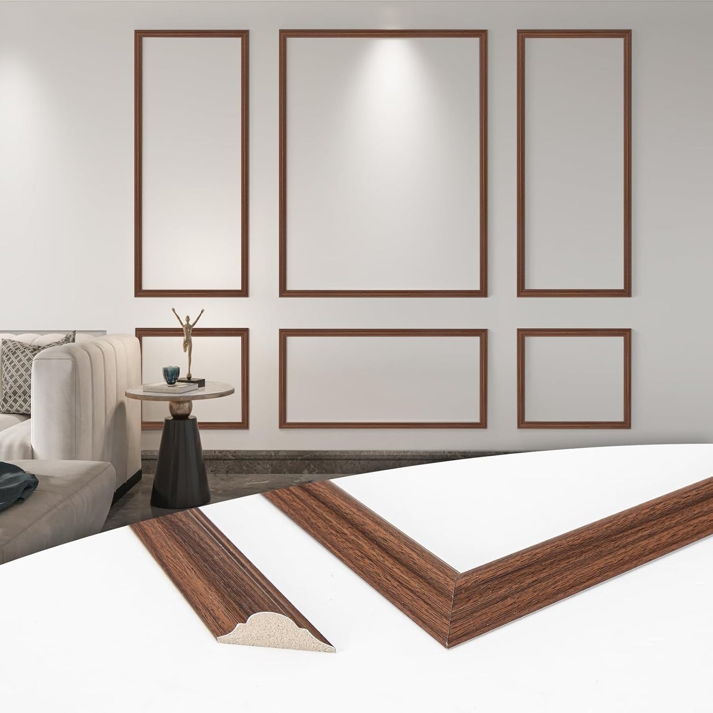 Art3d Pre-Cut Wall Molding Set for Elegant Interior Decor