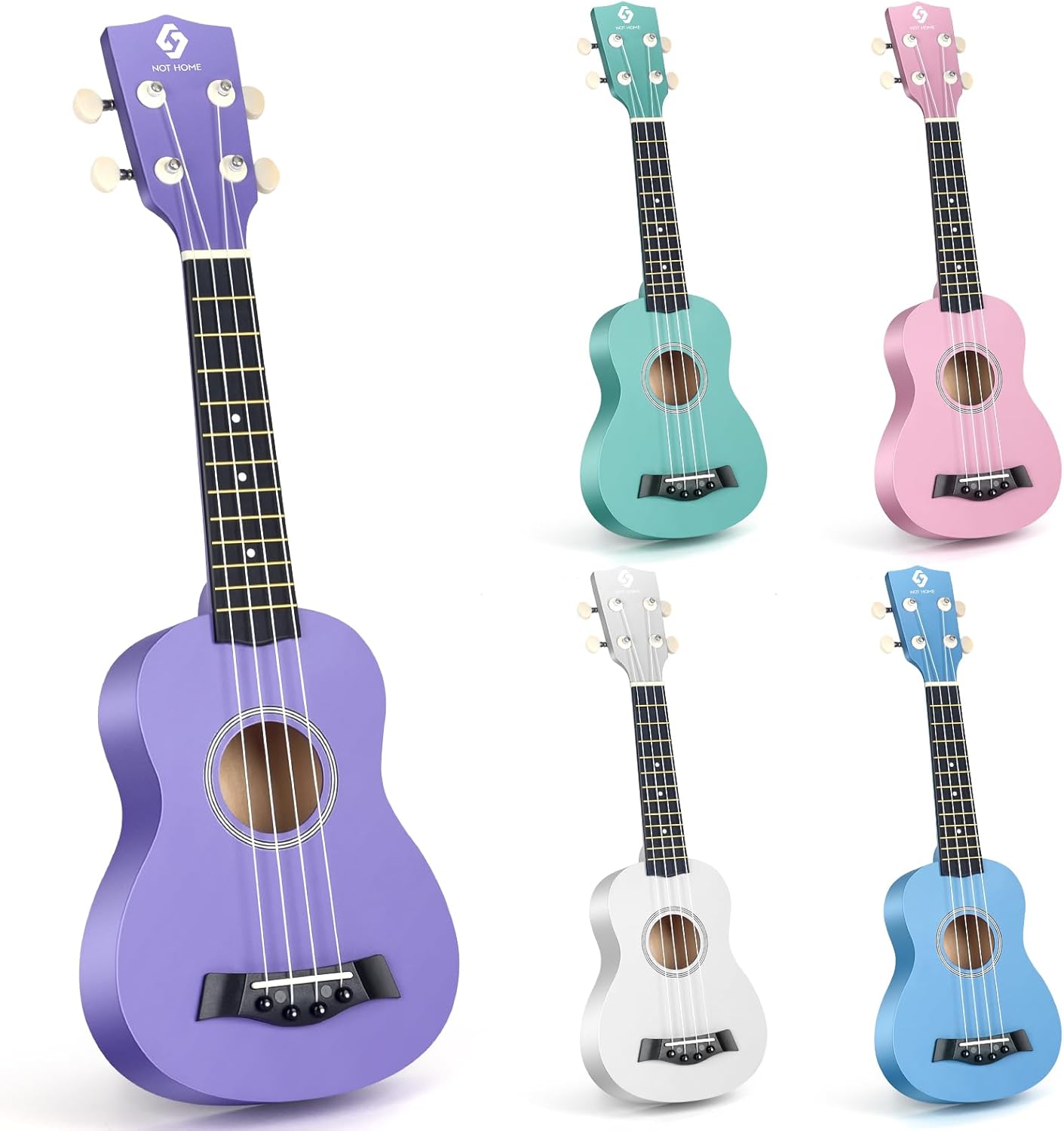 Soprano Ukulele for Beginners - 21 Inch Basswood Purple