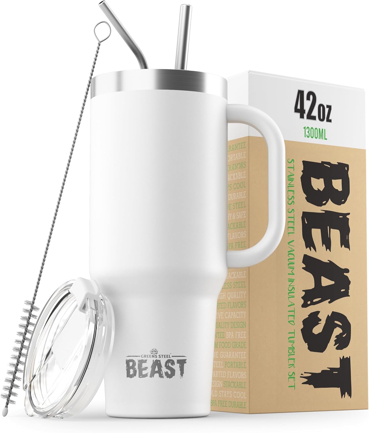 Beast 42 oz Tumbler Stainless Steel Vacuum Insulated Travel Flask