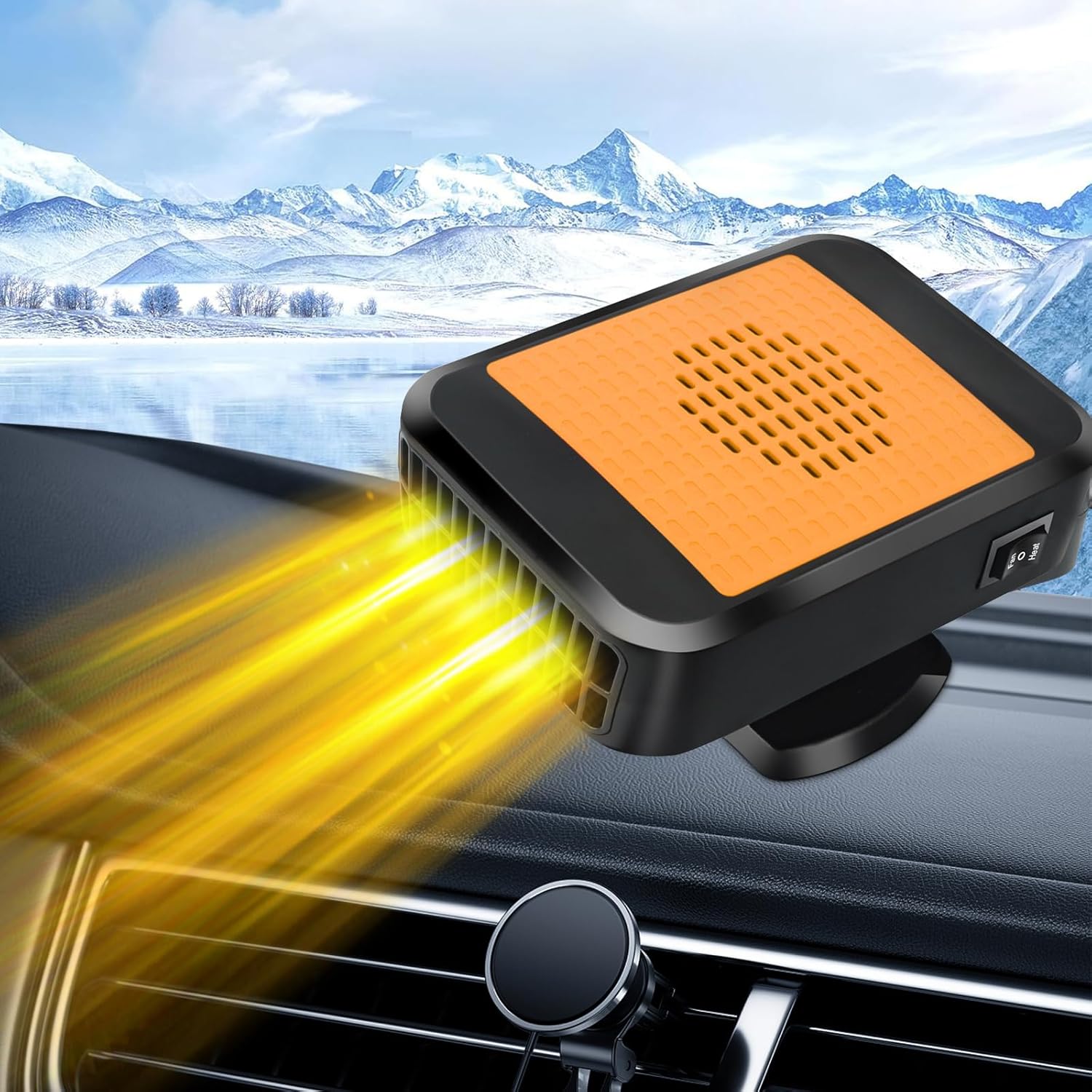 Fast Heating Car Heater - Defrost & Defog in Seconds!
