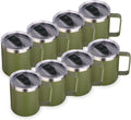 Volhoply 14oz Insulated Stainless Steel Coffee Mug 8 Pack - Travel