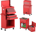 Goplus Tool Chest 6-Drawer Rolling Tool Cabinet - Compact, Lockable