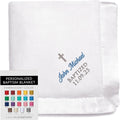 Personalized Baby Baptism Blanket - Custom Embroidered Keepsake