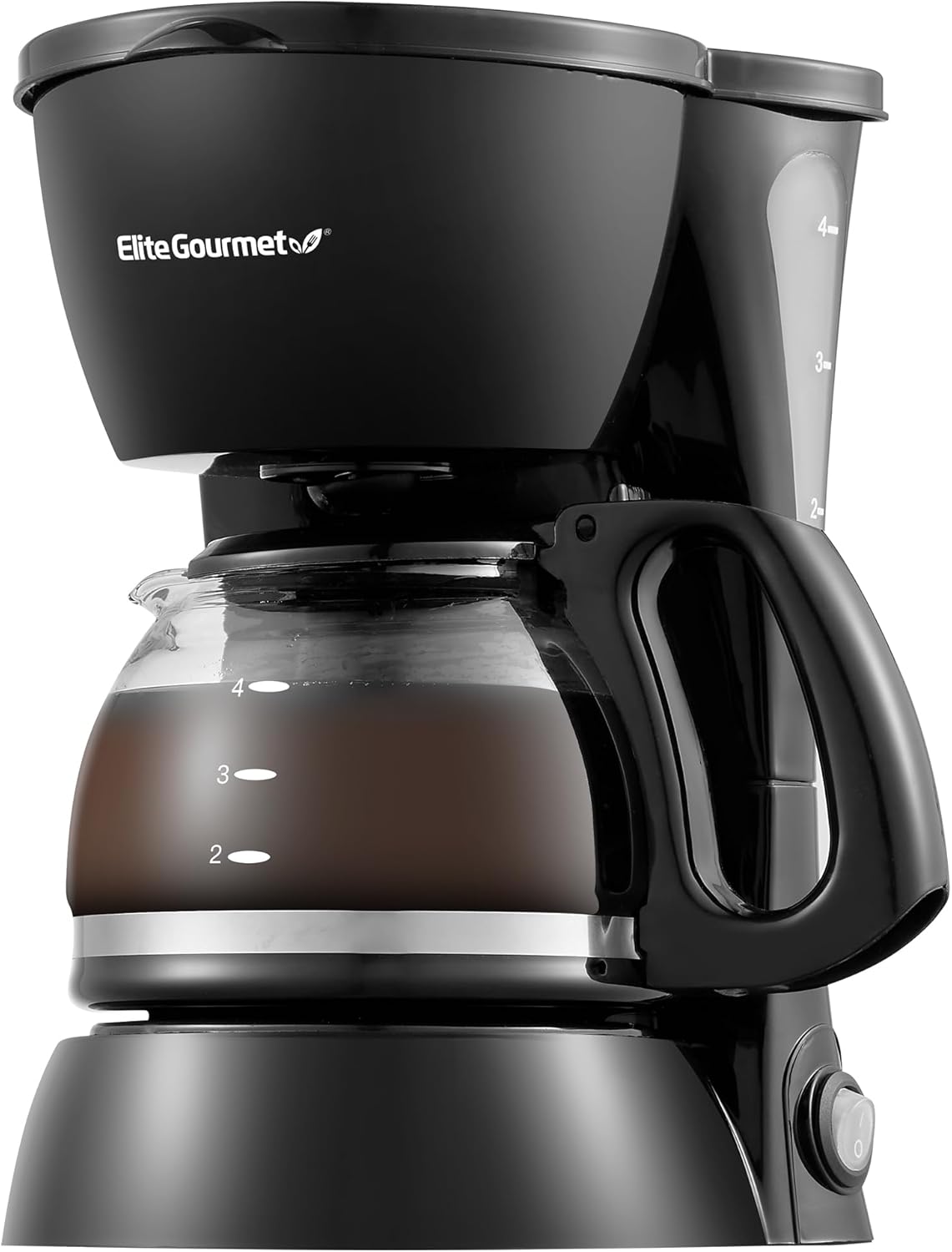 Elite Gourmet 4-Cup Coffee Maker: Brew, Pause & Serve