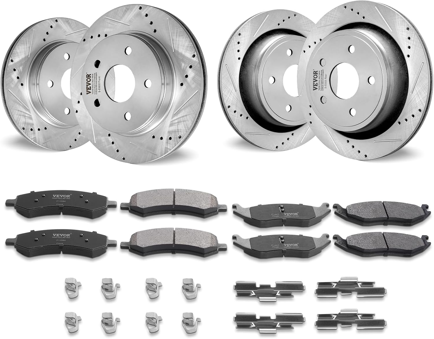 VEVOR Front and Rear Brake Kit for Dodge Ram 1500 Durango