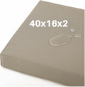 40x16x2 Outdoor Bench Cushion Khaki - Waterproof High-Density Pad