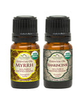 US Organic Frankincense & Myrrh Essential Oil Combo Pack - Calm