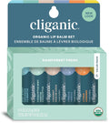 Organic Lip Balm Set 24 Tubes - Travel Size Moisturizer Pack