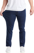 Mugsy Mens Jeans Classic Fit Stretch Denim - Comfortable Everyday cut