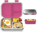 Stainless Steel Bento Box Kids, 3 Compartments - Leak Proof Lunch Box