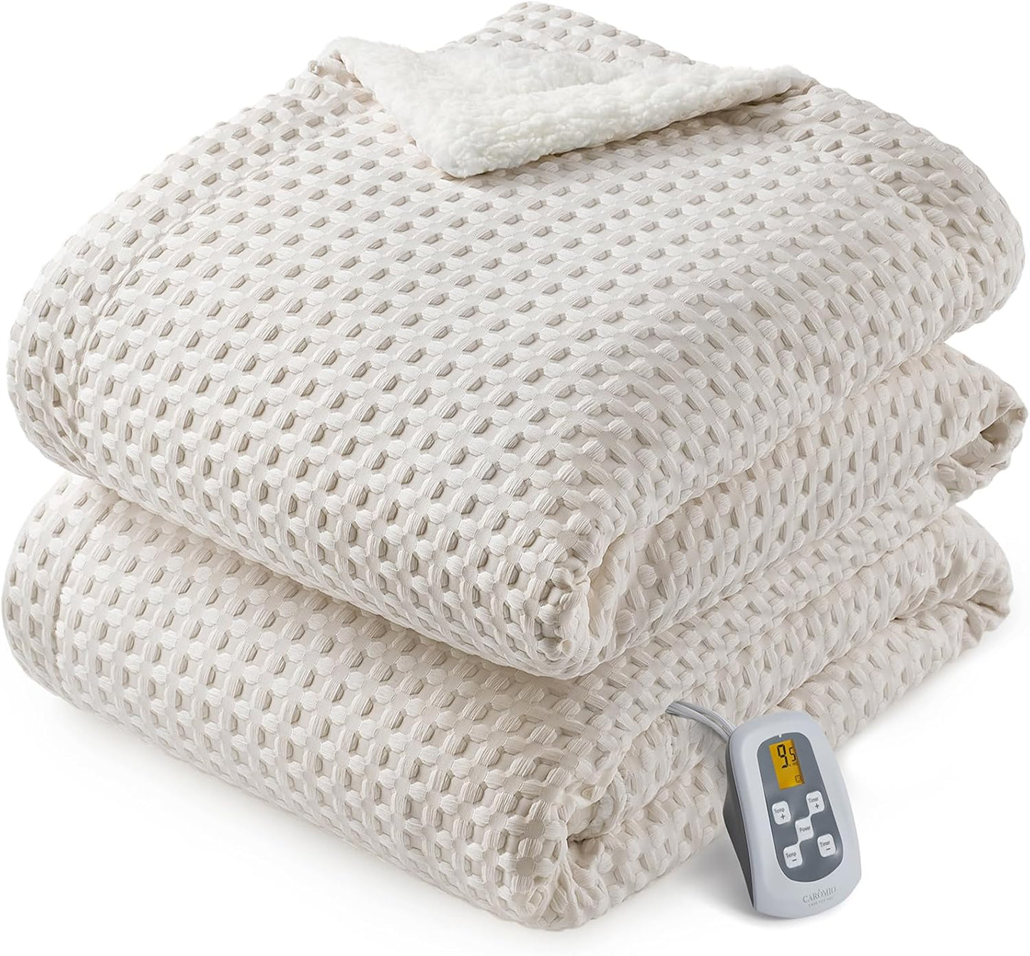 CAROMIO Heated Blanket Twin Size for Ultimate Comfort and Warmth