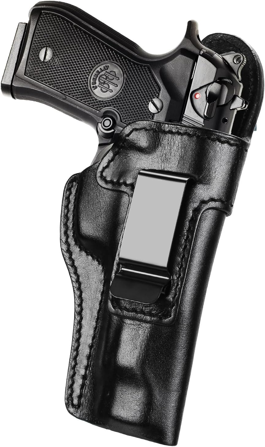 IWB Leather Holster for Glock 19/23 and Beretta 92FS Models