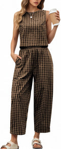2 Piece Sets For Women Summer Matching Wide Leg Crop Pants Outfits XXL