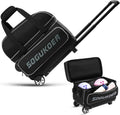 2 Bowling Ball Bag with Wheels - Lightweight Double Ball Trolley