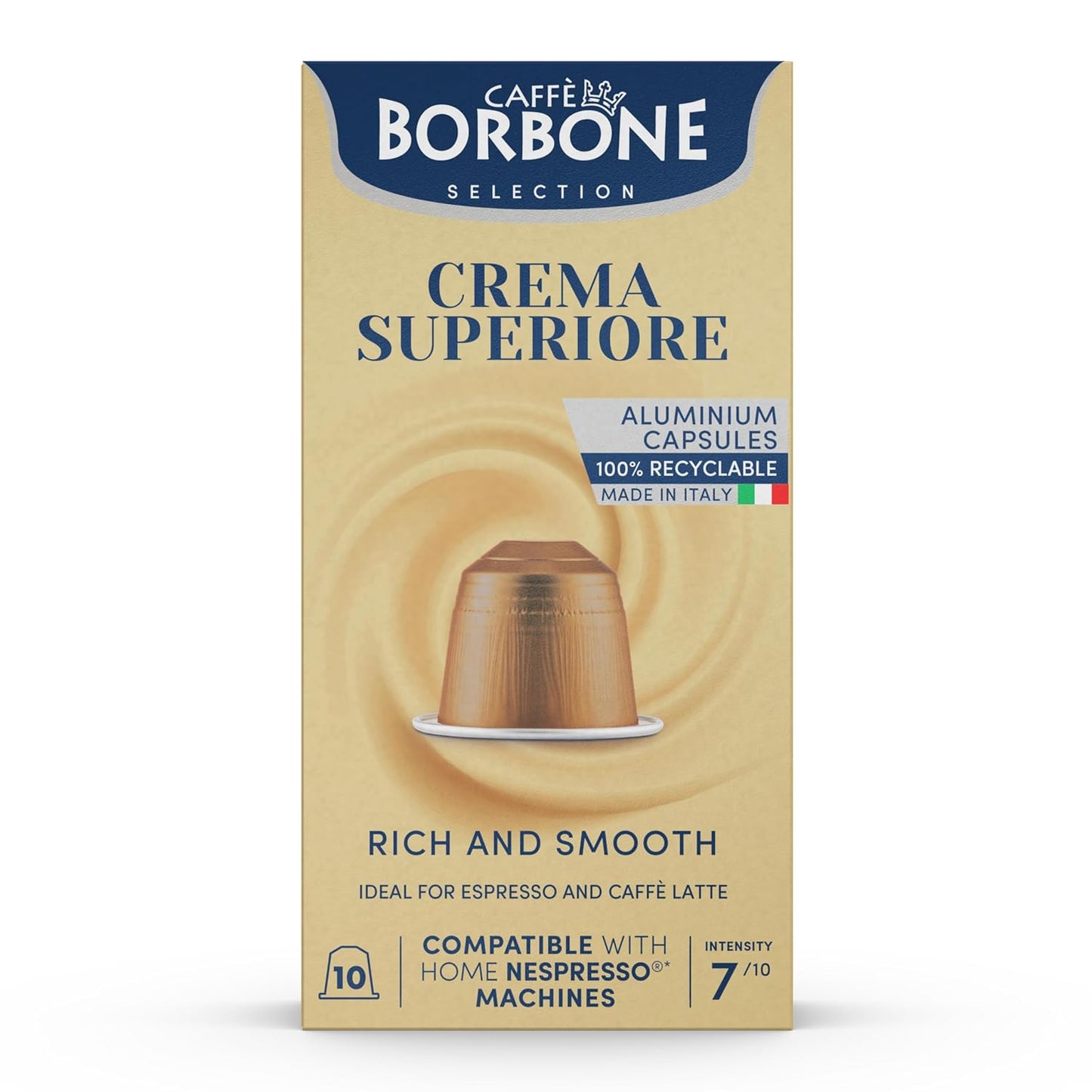 100 Genuine Italian Coffee Pods, Crema Superiore, Medium Roast