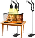 Dual Reptile Lamp Stand Adjustable Height and Dual 360 Arms