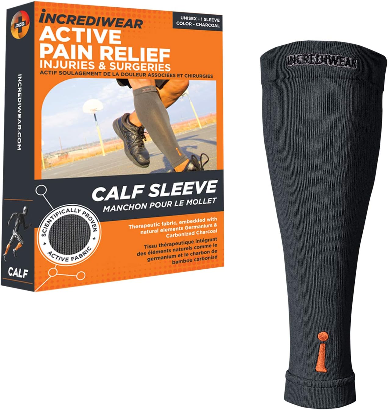 Incrediwear Calf Sleeve for Pain Relief and Muscle Recovery
