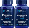 Life Extension Magnesium Citrate 100 mg Veg Caps (Pack of 2)