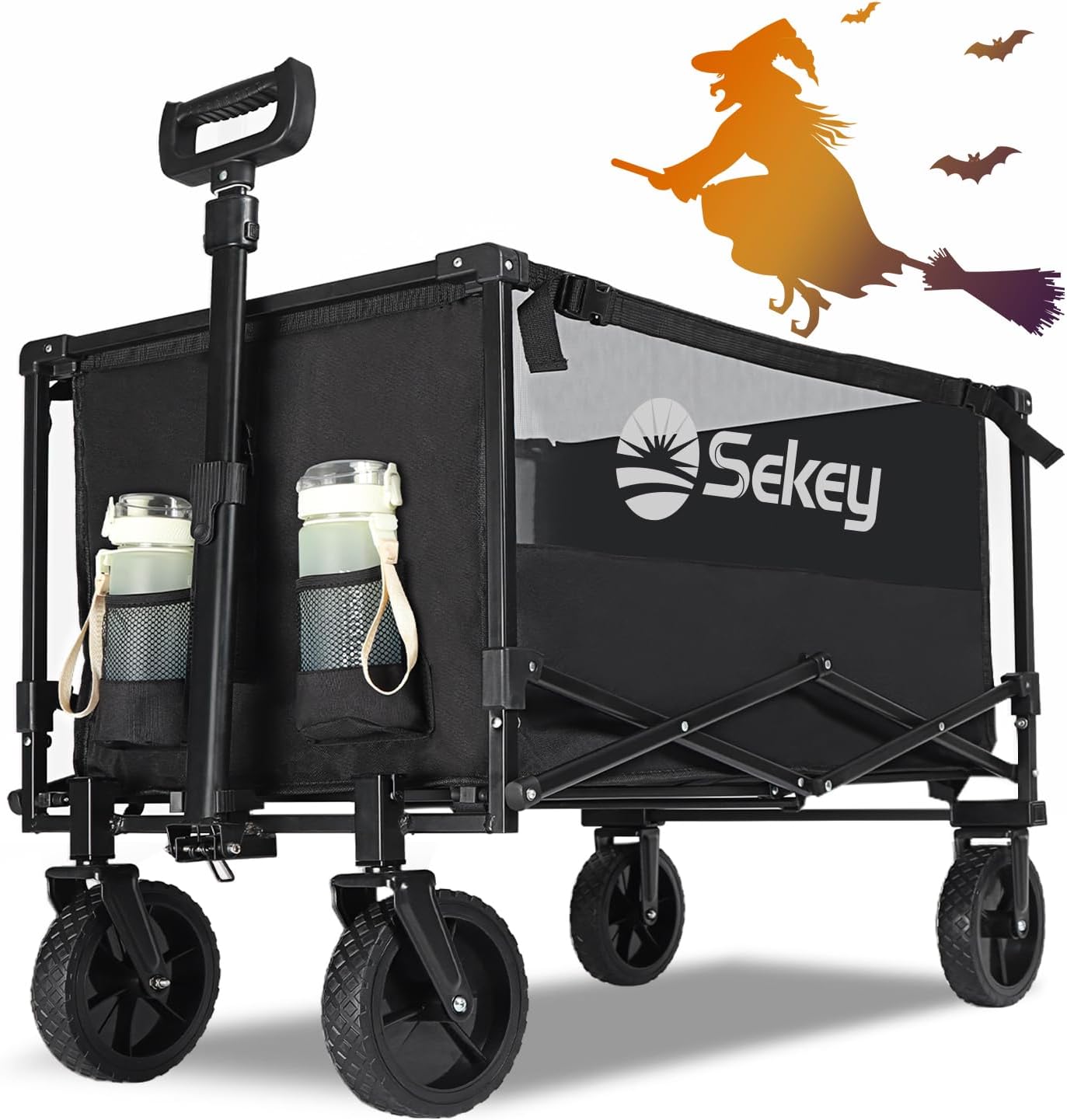 Sekey Heavy Duty Collapsible Wagon - 330lbs Capacity, All-Terrain Wheels!