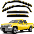 in-Channel Window Rain Guards for Chevy Silverado/GMC Sierra Crew Cab